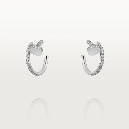 [✨ROSE✨]JUSTE EARRINGS 12.75MM SILVER DIAMOND