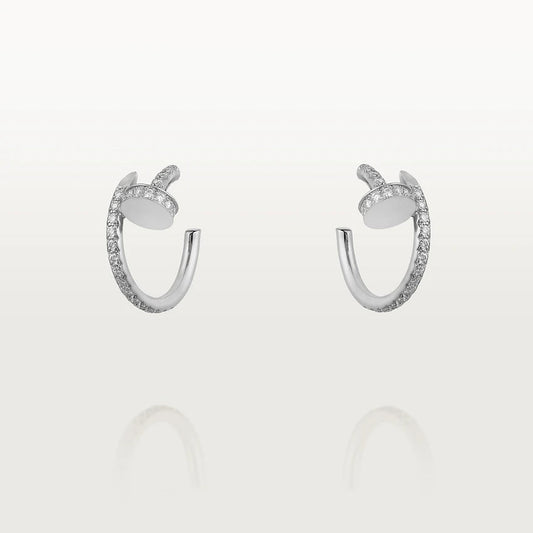 [✨ROSE✨]JUSTE EARRINGS 12.75MM SILVER DIAMOND