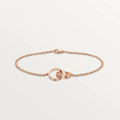 [✨ROSE✨]LOVE BRACELET DOUBLE RING