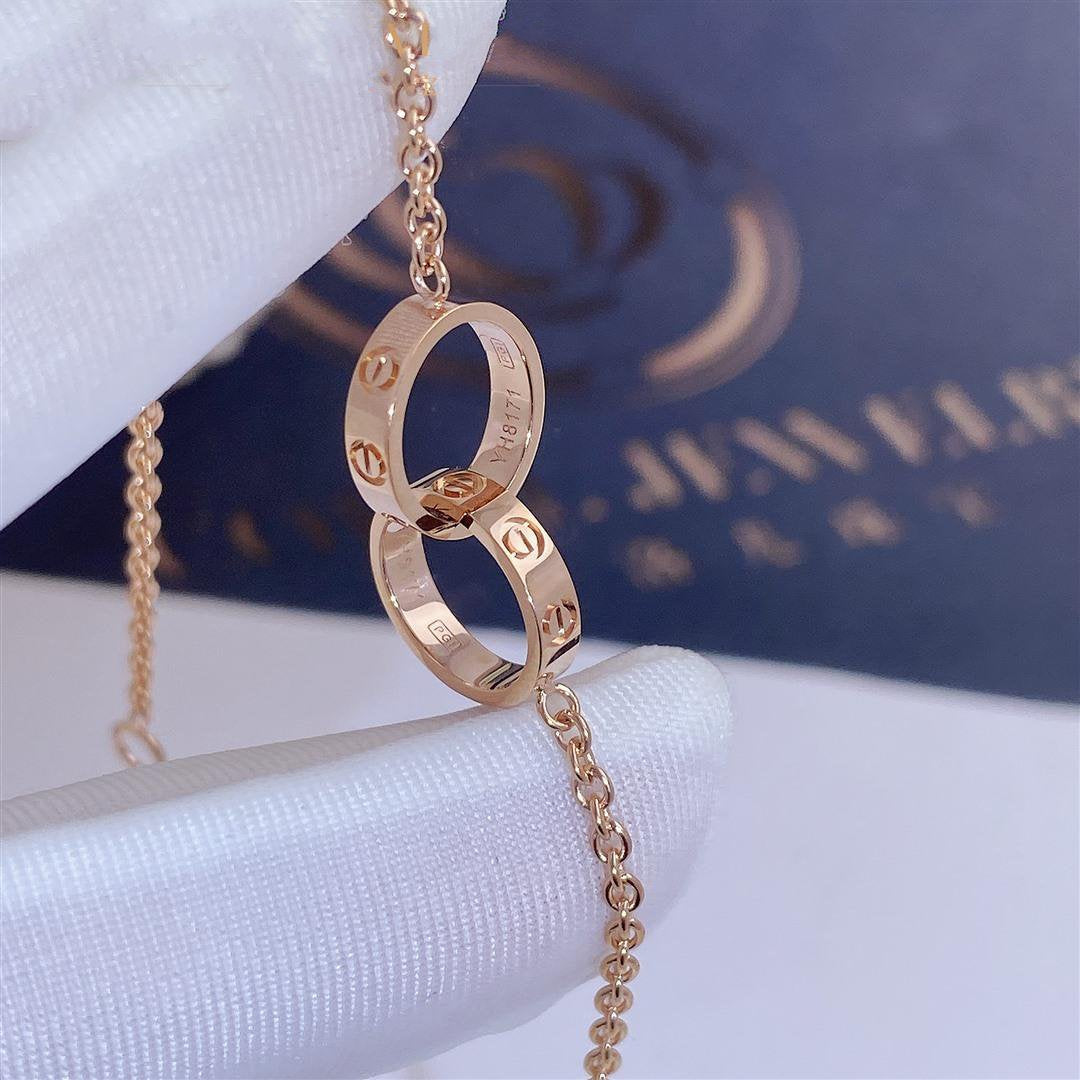 [✨ROSE✨]LOVE BRACELET DOUBLE RING
