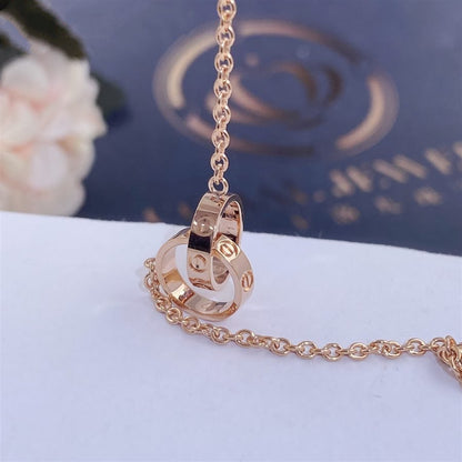 [✨ROSE✨]LOVE BRACELET DOUBLE RING