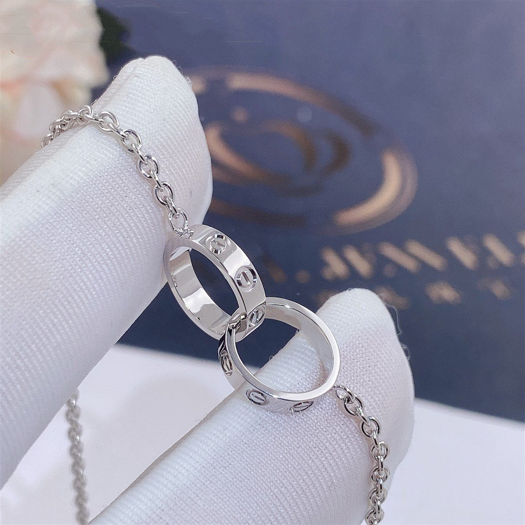 [✨ROSE✨]LOVE BRACELET DOUBLE RING