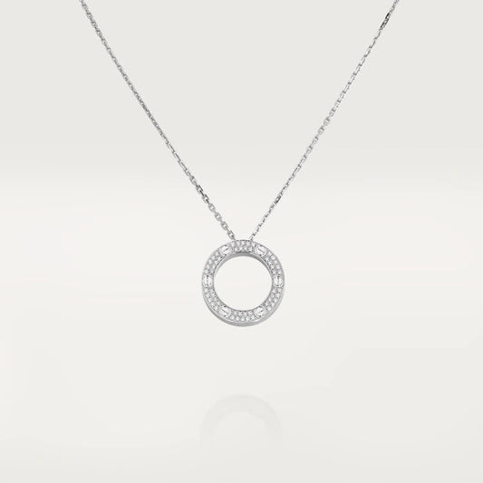 [✨ROSE✨]LOVE NECKLACE ADJUSTABLE SILVER