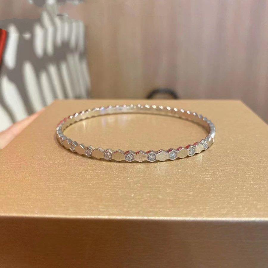 [✨ROSE✨]BEE LOVE SILVER DIAMOND BRACELET