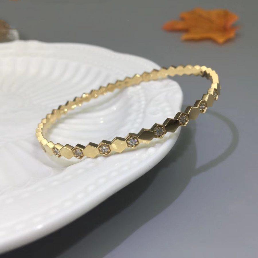 [✨ROSE✨]BEE LOVE GOLD DIAMOND BRACELET