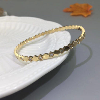 [✨ROSE✨]BEE LOVE GOLD DIAMOND BRACELET