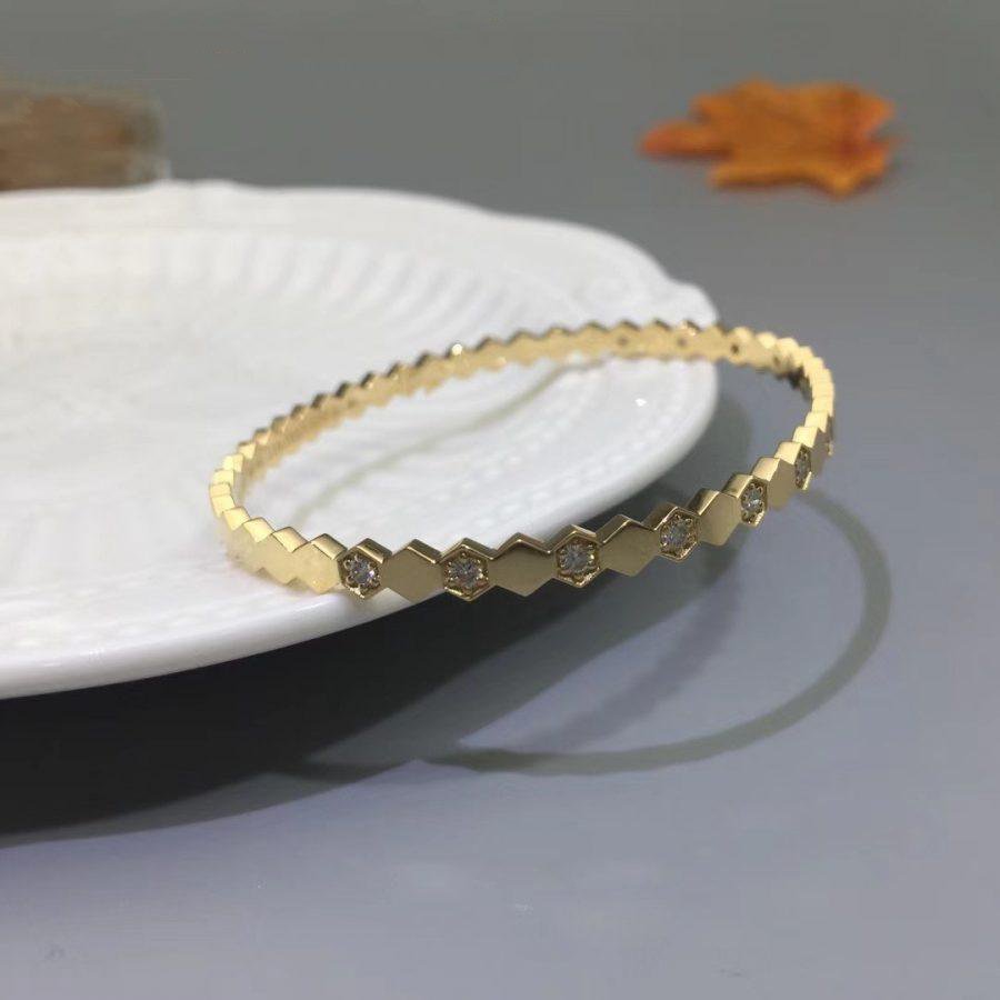 [✨ROSE✨]BEE LOVE GOLD DIAMOND BRACELET