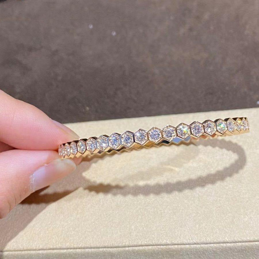 [✨ROSE✨]BEE LOVE GOLD BRACELET FULL DIAMOND