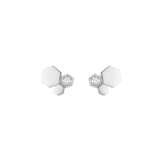 [✨ROSE✨]BEE LOVE SILVER DIAMOND EARRINGS