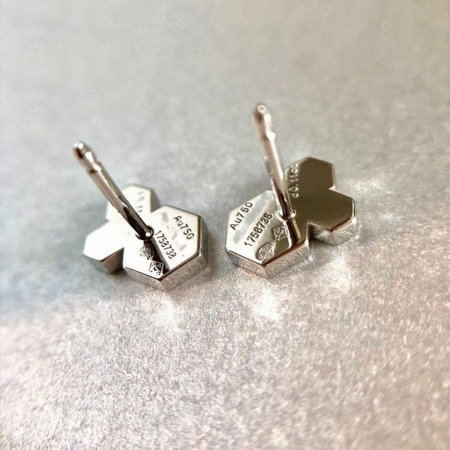 [✨ROSE✨]BEE LOVE SILVER DIAMOND EARRINGS
