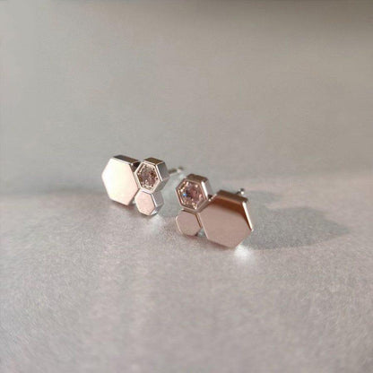 [✨ROSE✨]BEE LOVE SILVER DIAMOND EARRINGS