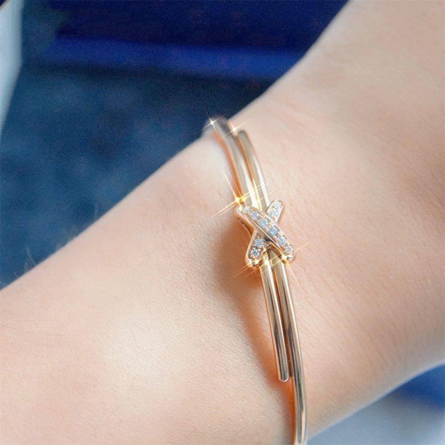 [✨ROSE✨]JEUX DE BRACELET PINK GOLD DIAMONDS