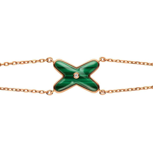 [✨ROSE✨]JEUX BRACELET MALACHITE PINK GOLD 1 DIAMOND