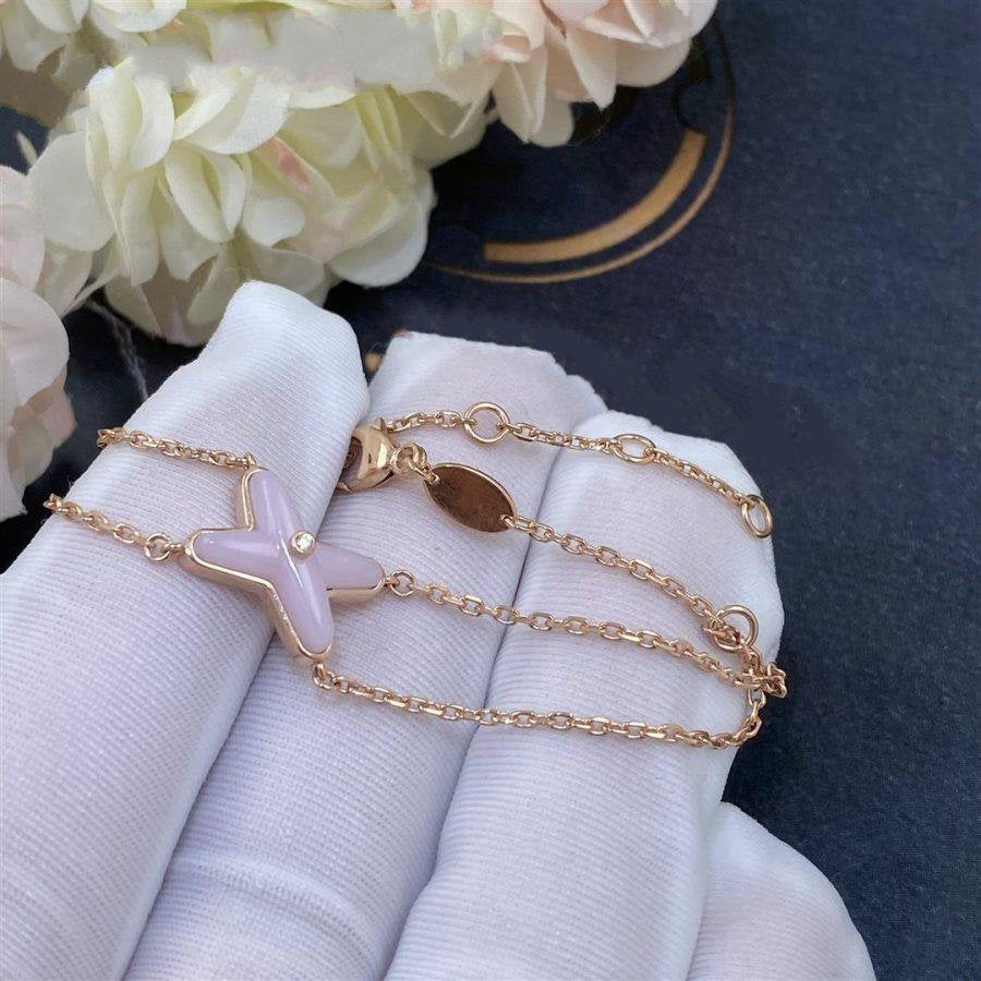 [✨ROSE✨]JEUX BRACELET PINK MOP PINK GOLD 1 DIAMOND