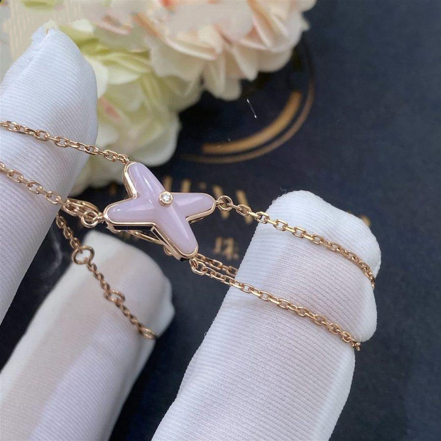 [✨ROSE✨]JEUX BRACELET PINK MOP PINK GOLD 1 DIAMOND