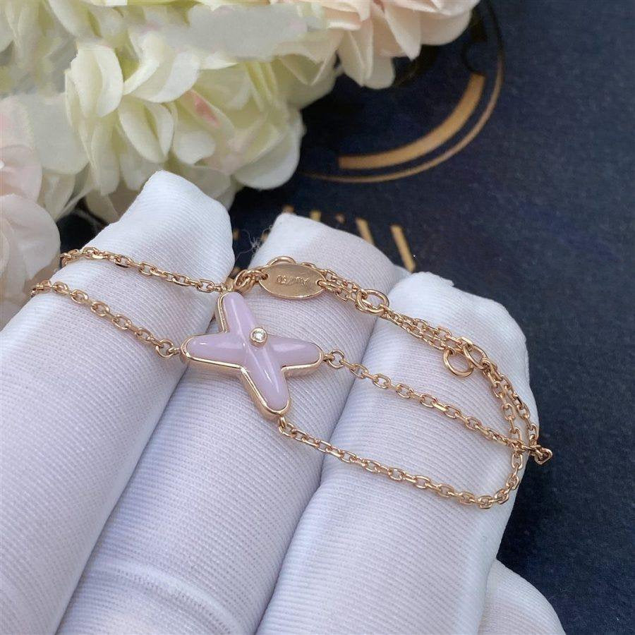 [✨ROSE✨]JEUX BRACELET PINK MOP PINK GOLD 1 DIAMOND