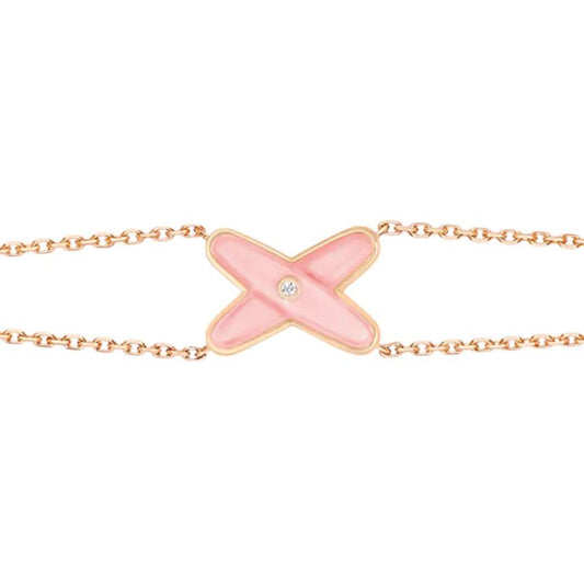 [✨ROSE✨]JEUX BRACELET PINK MOP PINK GOLD 1 DIAMOND