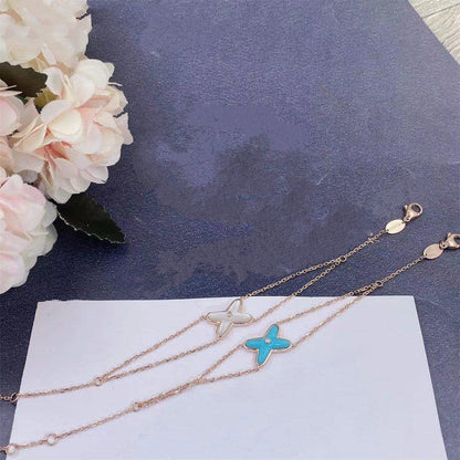 [✨ROSE✨]JEUX BRACELET TURQUOISE PINK GOLD 1 DIAMOND