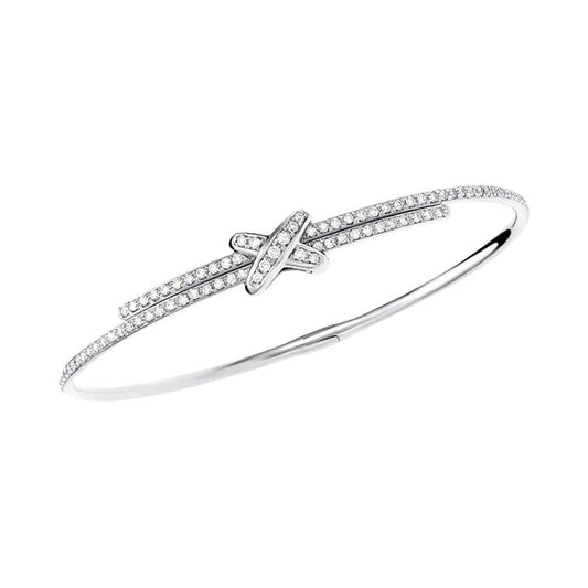 [✨ROSE✨]JEUX DE BRACELET DIAMONDS SILVER