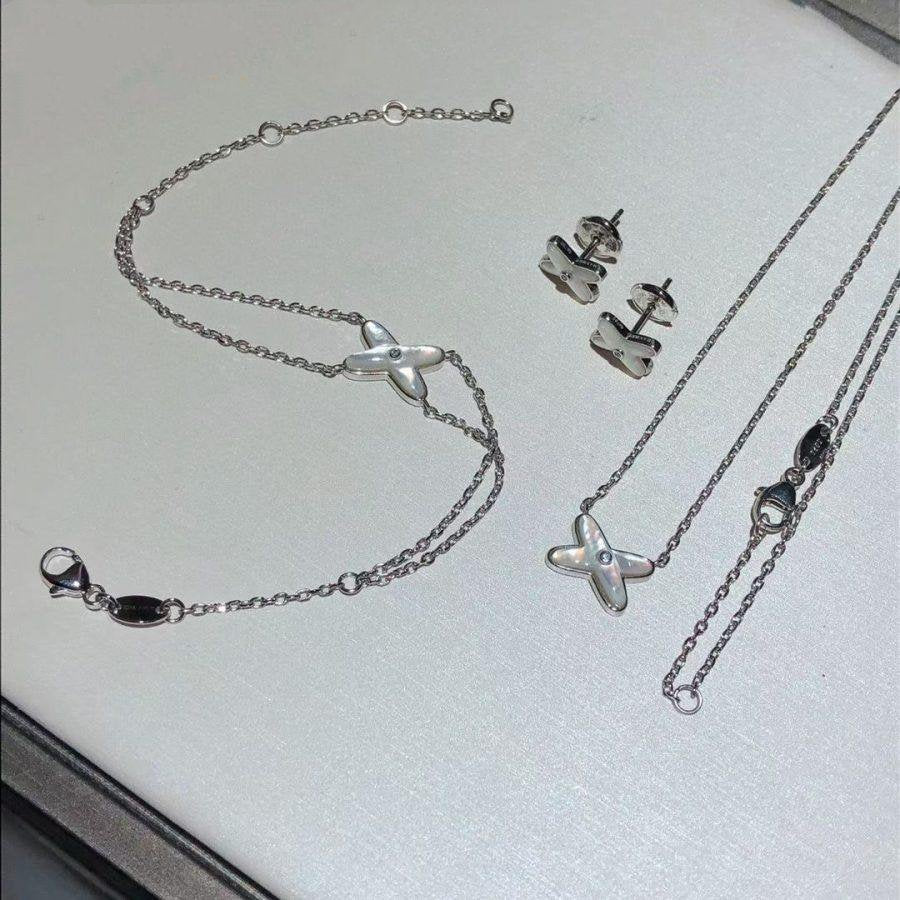 [✨ROSE✨]JEUX BRACELET WHITE MOP SILVER 1 DIAMOND