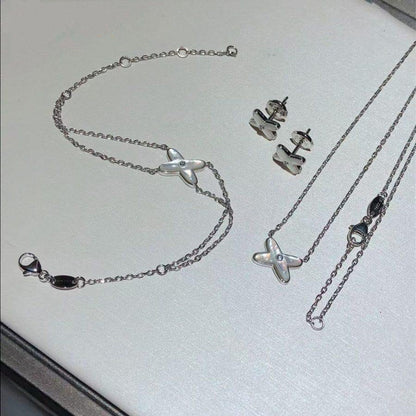 [✨ROSE✨]JEUX BRACELET WHITE MOP SILVER 1 DIAMOND