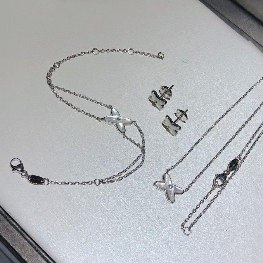 [✨ROSE✨]JEUX BRACELET WHITE MOP SILVER 1 DIAMOND