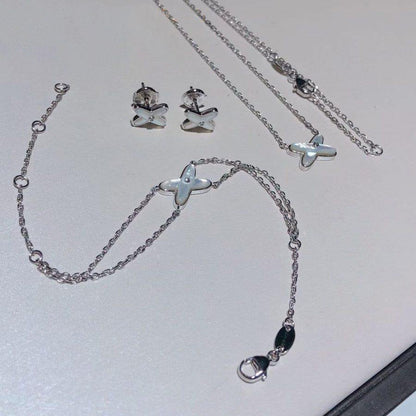 [✨ROSE✨]JEUX BRACELET WHITE MOP SILVER 1 DIAMOND
