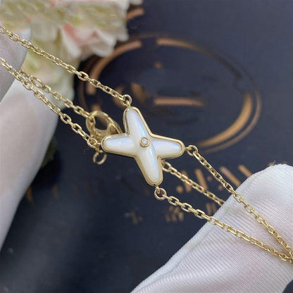 [✨ROSE✨]JEUX BRACELET WHITE MOP GOLD 1 DIAMOND