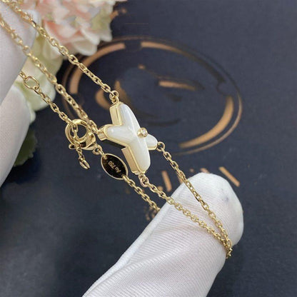 [✨ROSE✨]JEUX BRACELET WHITE MOP GOLD 1 DIAMOND