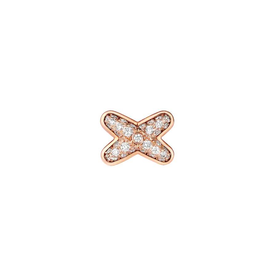 [✨ROSE✨]JEUX DE PINK GOLD DIAMOND EARRINGS