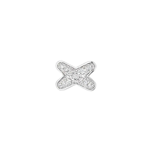 [✨ROSE✨]JEUX DE SILVER DIAMOND EARRINGS