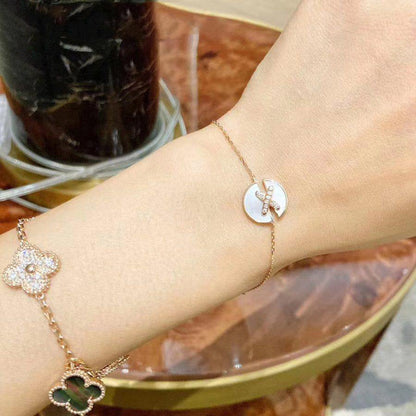 [✨ROSE✨]JEUX DE BRACELET MOP PINK GOLD DIAMONDS