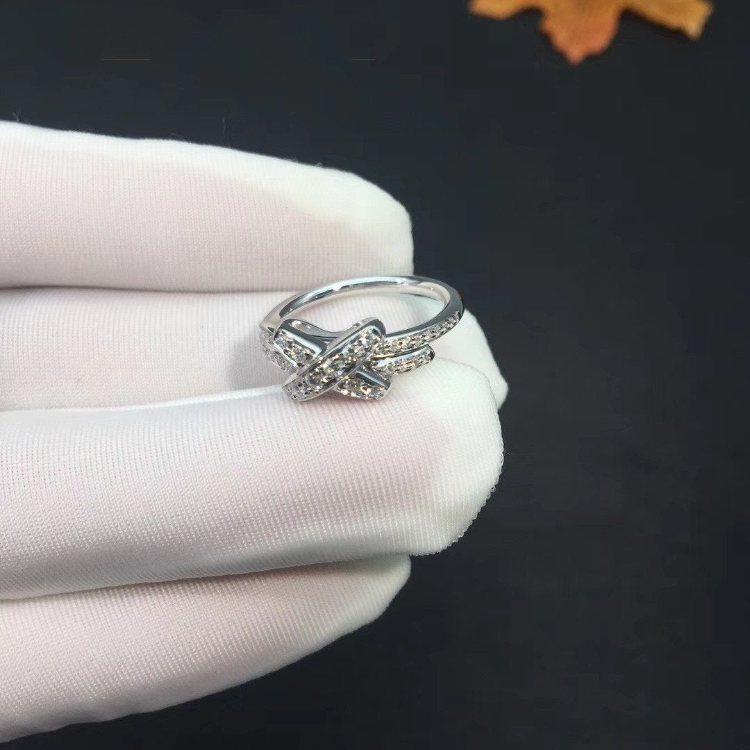 [✨ROSE✨]JEUX DE SILVER DIAMOND RING