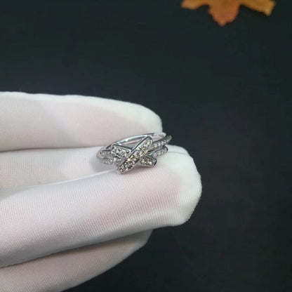 [✨ROSE✨]JEUX DE SILVER DIAMOND RING
