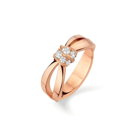 [✨ROSE✨]LIENS RING PINK GOLD DIAMOND