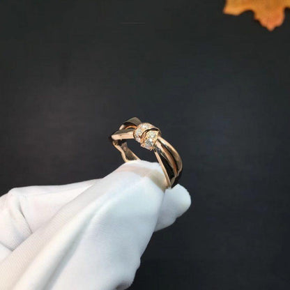 [✨ROSE✨]LIENS RING PINK GOLD DIAMOND