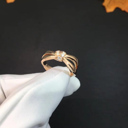 [✨ROSE✨]LIENS RING PINK GOLD DIAMOND