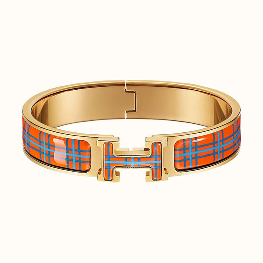 [✨ROSE✨]H TARTAN BRACELET 12MM