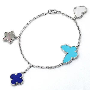 [✨ROSE✨]LUCKY SPRING SILVER BRACELET 4 MOTIF