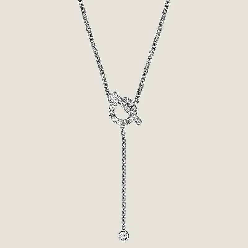 [✨ROSE✨]FINESSE SILVER DIAMOND NECKLACE