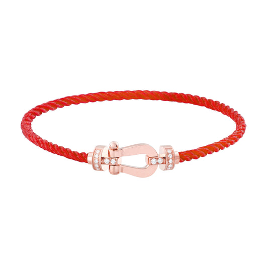 [✨ROSE✨]FORCE 10 HALF DIAMOND PINK GOLD RED CORDERI LARGE AND MEDIUM MODEL
