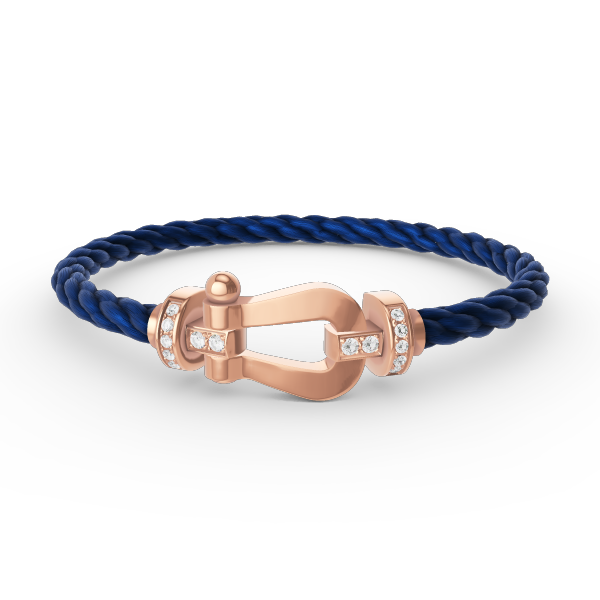 [✨ROSE✨]FORCE LARGE HORSESHOE HALF DIAMOND BRACELET ROSE GOLD