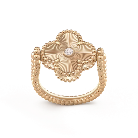[✨ROSE✨]CLOVER RIVERSIBLE ROSE GOLD RING