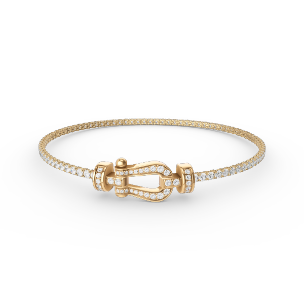[✨ROSE✨]FORCE  HORSESHOE  DIAMOND TENNIS BRACELET