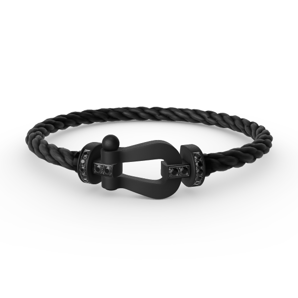 [✨ROSE✨]FORCE LARGE SERIES HORSESHOE BLACK SAMURAI BRACELET