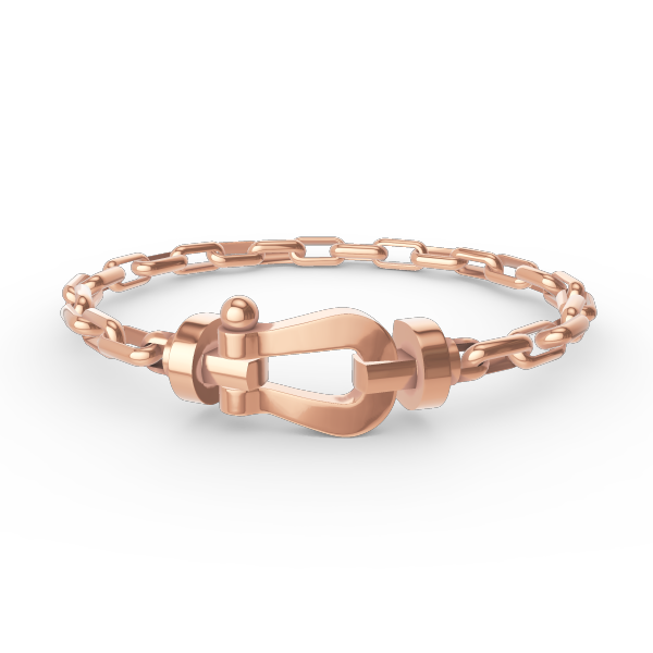[✨ROSE✨]FORCE LARGE HORSESHOE CLASP  METAL BRACELET