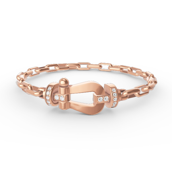 [✨ROSE✨]FORCE LARGE HORSESHOE CLASP  METAL BRACELET