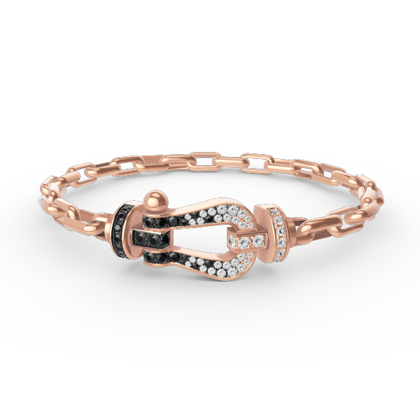 [✨ROSE✨]FORCE LARGE HORSESHOE CLASP  METAL BRACELET