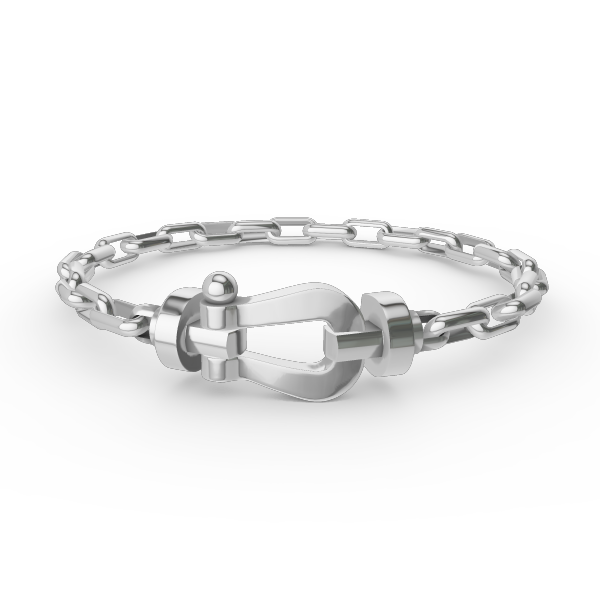 [✨ROSE✨]FORCE LARGE HORSESHOE CLASP  METAL BRACELET