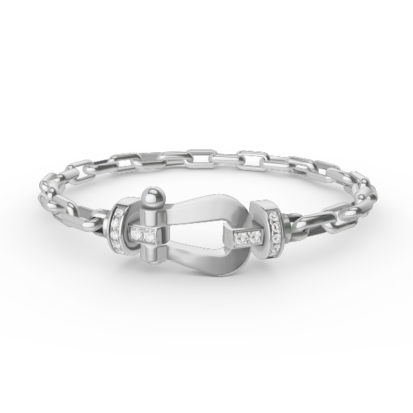 [✨ROSE✨]FORCE LARGE HORSESHOE CLASP  METAL BRACELET